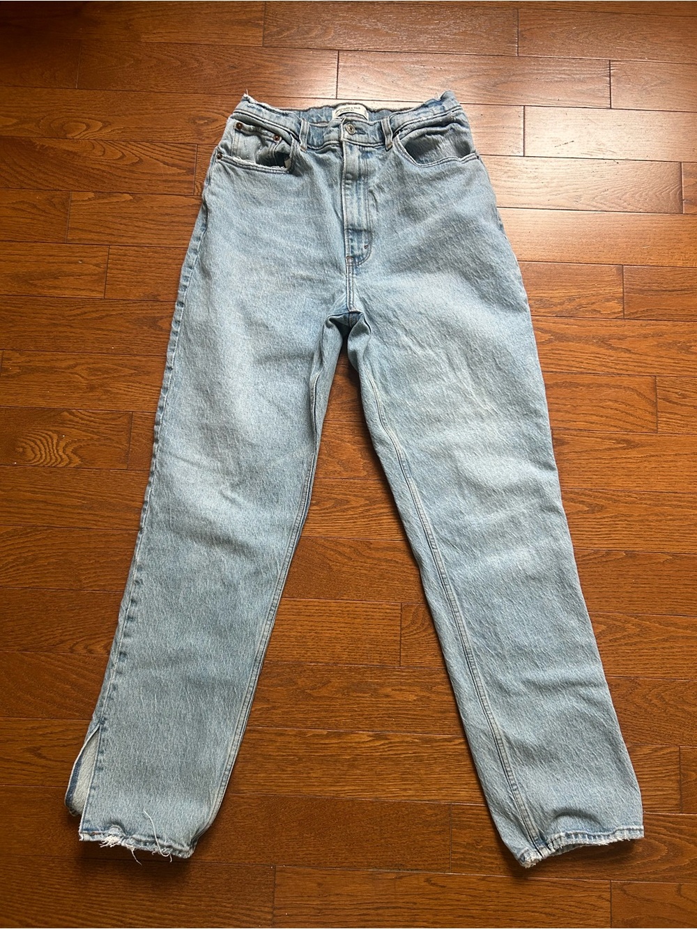 Abercrombie & Fitch Light Blue High-Rise Jeans curvy love
